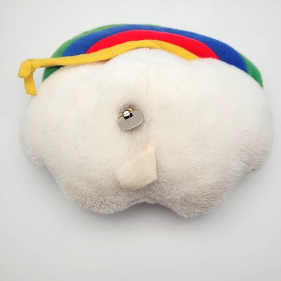 Vintage Rainbow Cloud Plush Music Box Somewhere Over Rainbow Dakin Style Rare - Picture 2 of 10